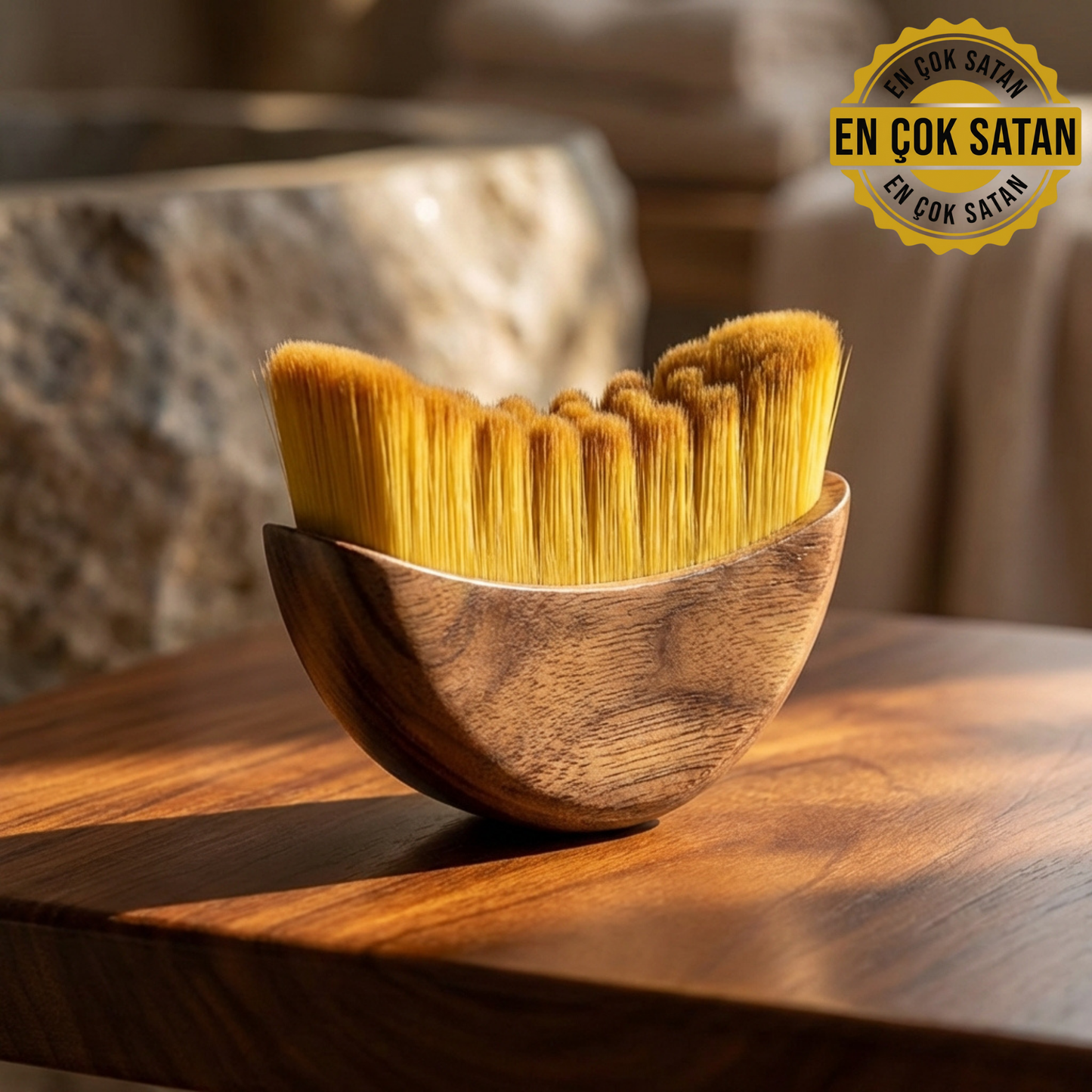 BronelCare Doğal Lifli Lenf Masaj Yüz Fırçası