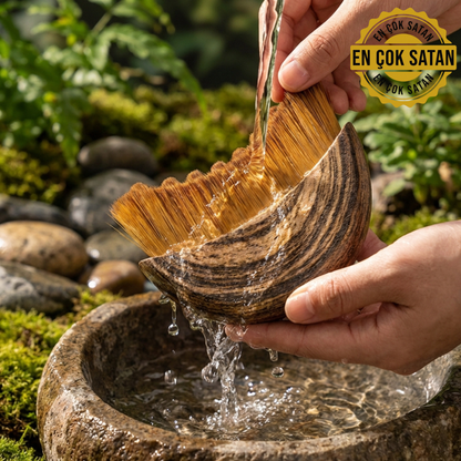 BronelCare Doğal Lifli Lenf Masaj Yüz Fırçası